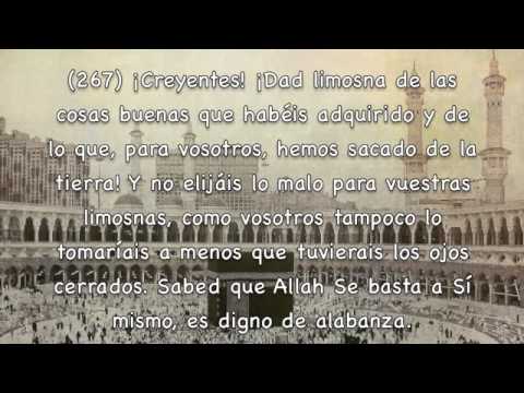 Al-Baqarah La vaca 8ª Parte Subtítulos Español Mishary Rashed Alafasy Del 249 al 286