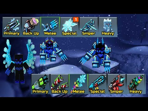 Pixel Gun 3D - Ice Weapons VS Christmas Weapons