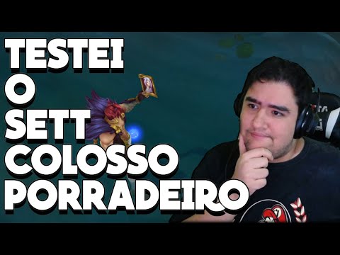 TESTEI O SETT O NOVO CAMPEÃO DO LEAGUE OF LEGENDS! BORA TORAR TODO MUNDO NA PORRADA
