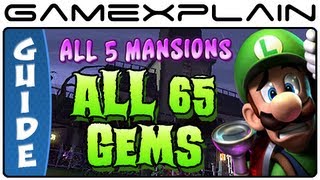 All 65 Gems in Luigi's Mansion 2: Dark Moon - Guide & Walkthrough (Every Mansion!)