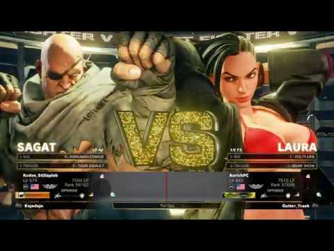 Street Fighter V Sagat vs Laura