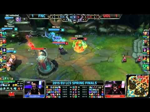 Fnatic Huni Hecarim VS UOL Kikis Udyr Game 3 Highlights 2015Final