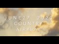 Billboard Top 60 Country Airplay Chart June 27 2020