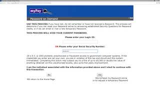 MyPay: Request Temporary Password