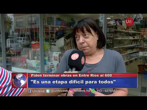 Quejas de comerciantes por obra de desagües