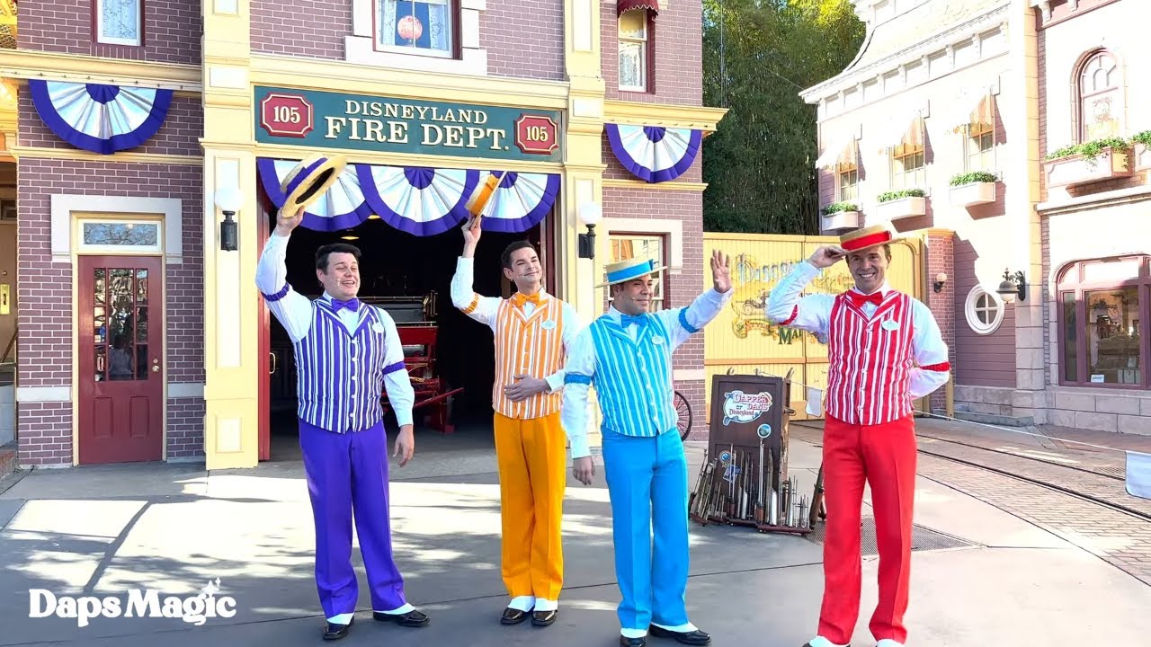 Dapper Dans Full Performance - First Day of Disney100 at Disneyland