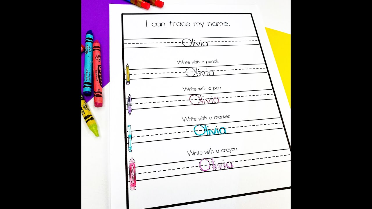 Name Practice (Editable) for Kindergarten, Pre-K