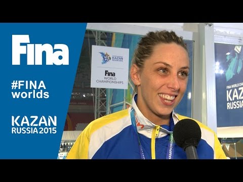 Jennie Johansson: winner of Women's 50m Breaststroke in Kazan (RUS)