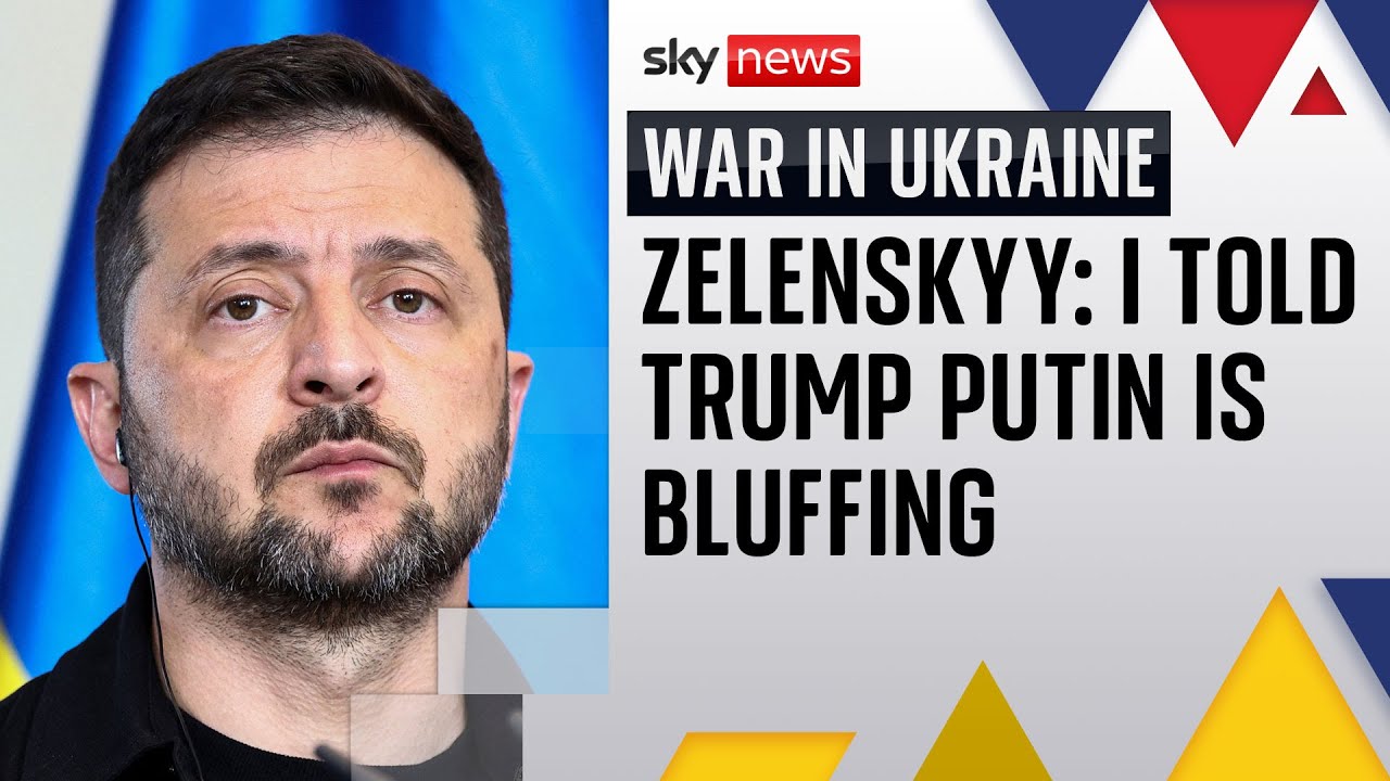 Zelenskyy tells Trump that Putin's 'bluffing' ahead of peace talks | War in Ukraine