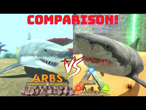 CARNIVORE DINOS & HERBIVORE DINOS COMPARISION ARBS VS ARK   ANIMAL REVOLT BATTLE SIMULATOR VS ARK