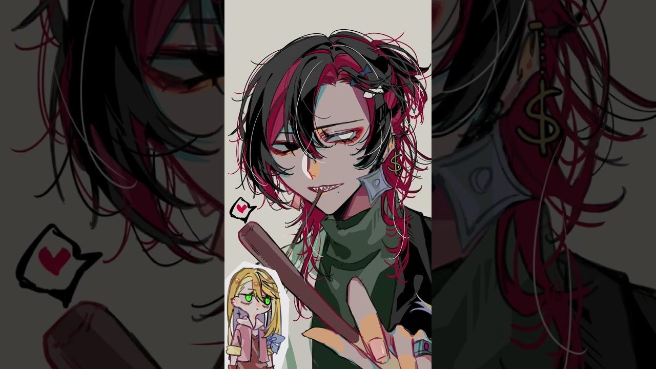 遅れポッキー… #イラスト#ポッキーの日#創作#illustration#shorts @koosaka_89