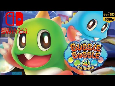 Bubble Bobble 4 Friends Gameplay Playthrough 100% | Nintendo Switch on PC | 1080p 60fps
