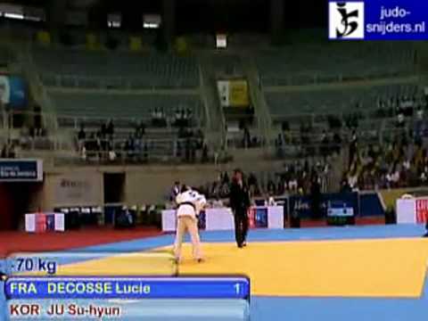 Judo 2009 Rio de Janeiro: Decosse (FRA) - Ju (KOR) [-70kg].