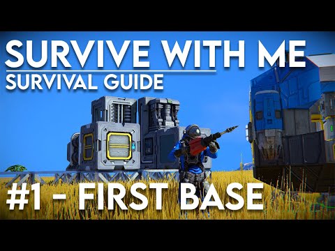 Survive with me #1 - The First Base (Space Engineers)