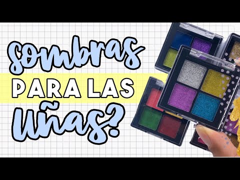 ¿FUNCIONARÁ? 🤔 SOMBRAS PARA UÑAS · MODELONES