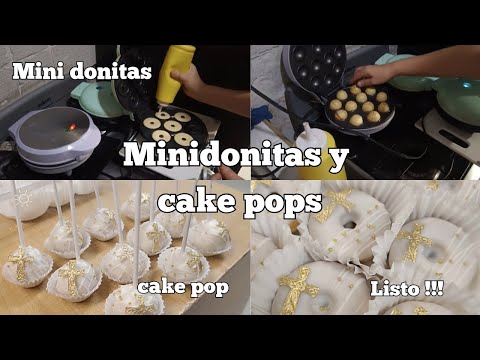 ¡Así hago mis mini donitas 🍩 y cake pops 🍡 caseros! Súper fáciles y riquísimos 😋