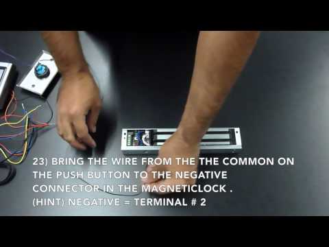 Magnetic Lock Access Control Kit Wiring Instructions