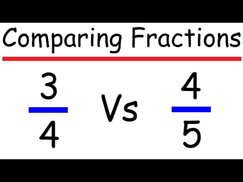 How to Compare Fractions with Different Denominators - Math
