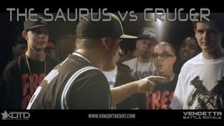 KOTD - Rap Battle - The Saurus vs Cruger | #Vendetta