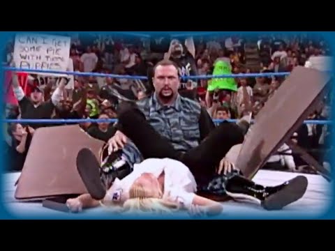 B.B. gets powerbombed through a table by Bubba Ray Dudley: SmackDown!, Feb. 10, 2000