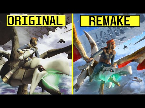 Panzer Dragoon 2 Zwei Remake vs Original Early Graphics Comparison