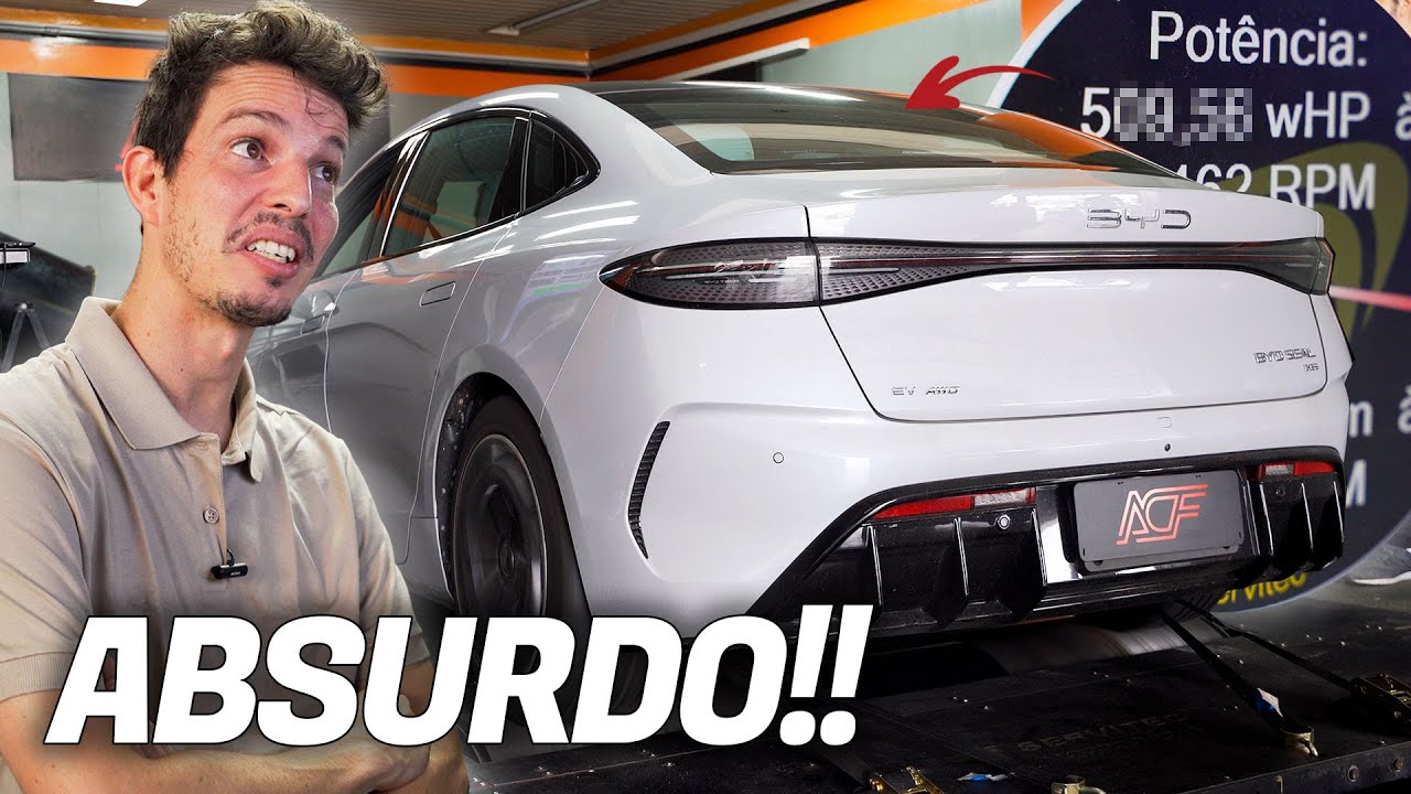 QUANTOS CAVALOS TEM UM CARRO ELÉTRICO? NÓS MEDIMOS O BYD SEAL DO @eusouodouglas