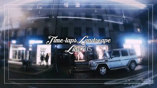 Night landscape from a Tram in  Düsseldorf.