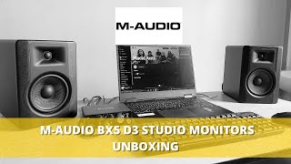 Video thumbnail for M-AUDIO BX5 D3 5" POWERED STUDIO MONITOR SPEAKERS (PAIR)🔥UNBOXING | BEST BUDGET STUDIO MONITORS by Arnob Hiwale Drums