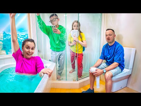 Who's the Last to Leave the Bathroom - Crazy Challenge