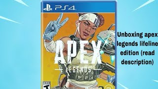 Unboxing Apex legends lifeline edition read description