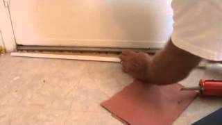 Installing door threshold trim.....without nails