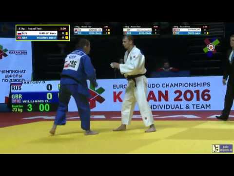 Judo 2016 European Championships Kazan: Iartcev (RUS) - Williams (GBR) [-73kg]