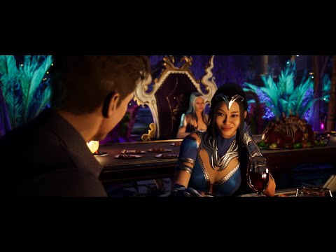Mortal Kombat 1 (Story Mode) - Johnny Cage flirting with Kitana
