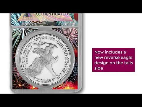 2021 MS70 ANACS LE 13,976 Type II Inaugural Silver Eagle...