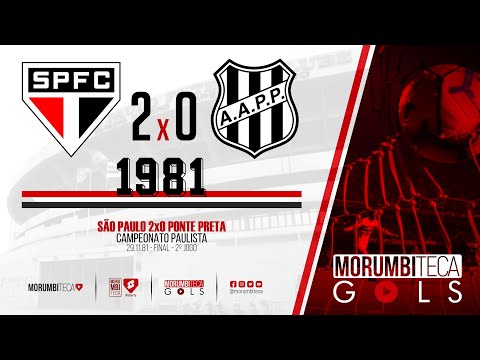 São Paulo 2x0 Ponte Preta - Paulista 1981 - FINAL - 2º Jogo - 29/11/1981