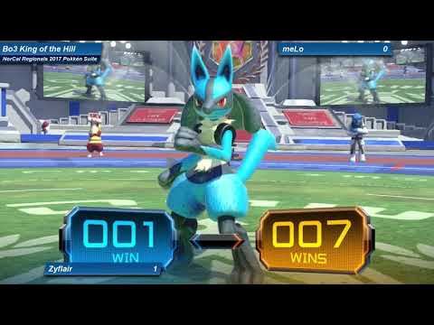 NorCal Regionals 2017 Pokkén Suite | Day 0 - Zyflair (Lucario) Vs meLo (Pikachu Libre)