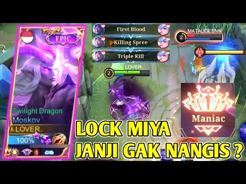 LOCK MIYA SAMPE NANGIS WKWK, TOP 1 MOSKOV SOLO RANK - MOBILE LEGENDS