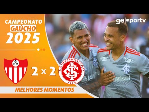 Gols e lances de Guarany de Bagé x Internacional