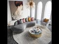 High Fashion Round Marble Top Coffee Table Sets Gold Metal Base Side Table Living Room Center Table
