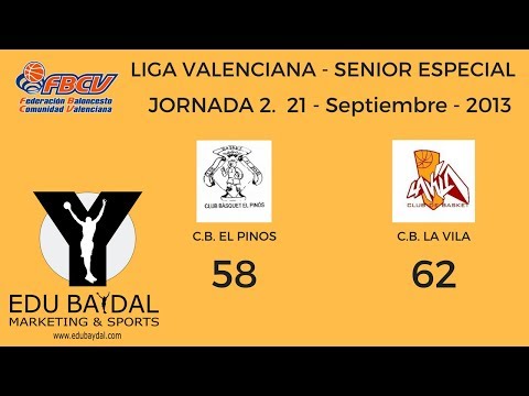 LIGA VALENCIANA. JORNADA 2. CLUB BASKET EL PINOS - CLUB BASKET LA VILA.