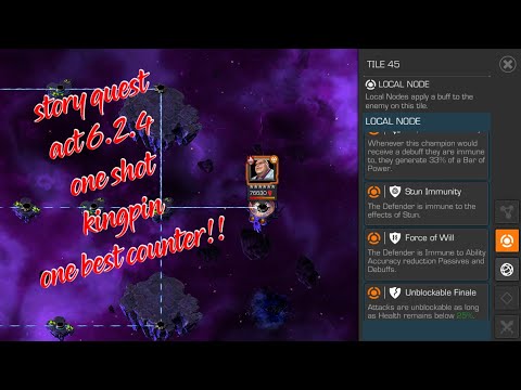 6.2.4 KINGPIN ONE SHOT| ONE BEST COUNTER| MARVEL CONTEST OF CHAMPIONS!!