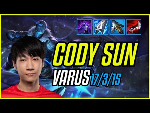 CODY SUN - VARUS vs DRAVEN ADC - NA CHALLENGER - PATCH 11.9