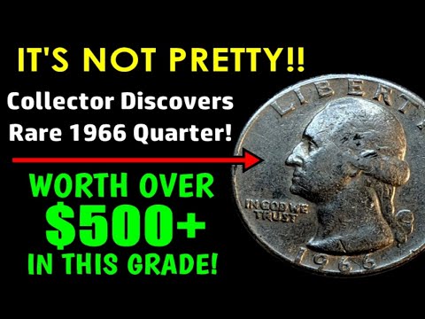 UGLY TREASURE! - Collector Discovers RARE 1966 Washington Quarter In Bank Rolls!