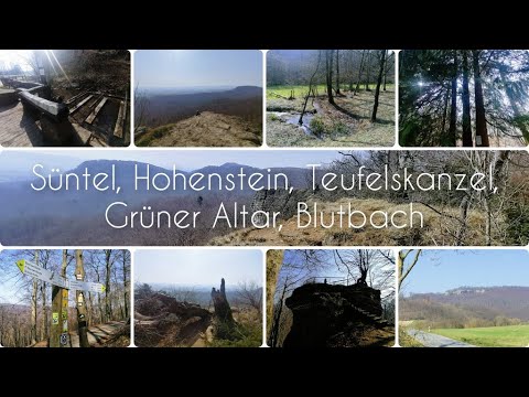 Süntel, Hohenstein, Teufelskanzel, Grüner Altar, Blutbachtal, Langeföhrbach, Baxmann Baude