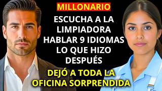 MILLONARIO escucha a la LIMPIADORA HABLAR 9 IDIOMAS — lo que hizo DESPUÉS SORPRENDIÓ A TODOS