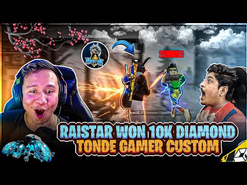 Raistar & GyanGaming Win 10K Diamond Tournament Tonde Gamer Custom Live Reaction - Garena Free Fire