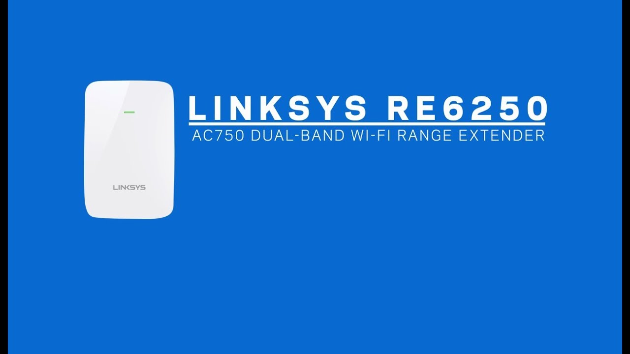 Linksys RE6250 AC750 Dual-Band Wi-Fi Range Extender