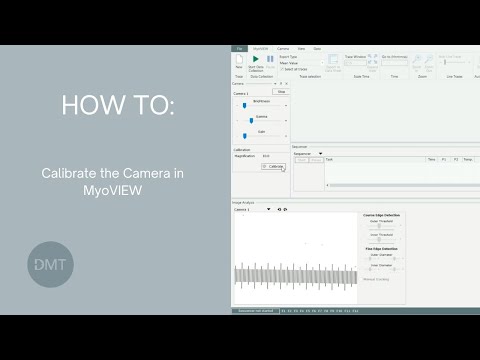 Calibrate the camera in DMT MyoVIEW