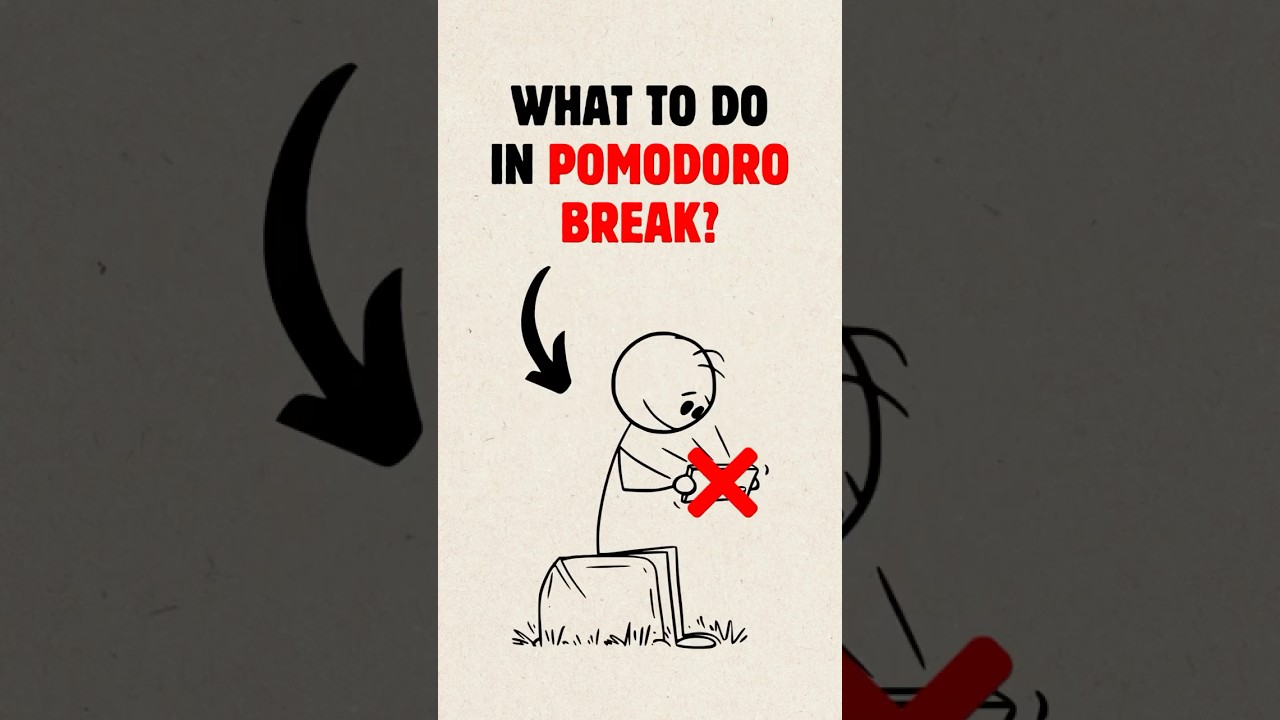 What To Do In POMODORO BREAK | Pomodoro Technique #shorts