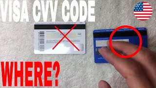 ✅  Where To Find Visa CVV Code 🔴